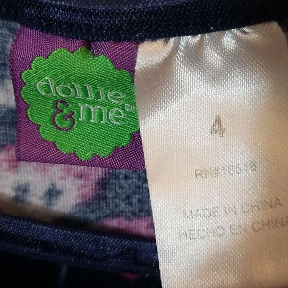 Navy Blue Velvet with Butterlies and Roses Girls Dress. Kdm2 - Picture 5 of 6